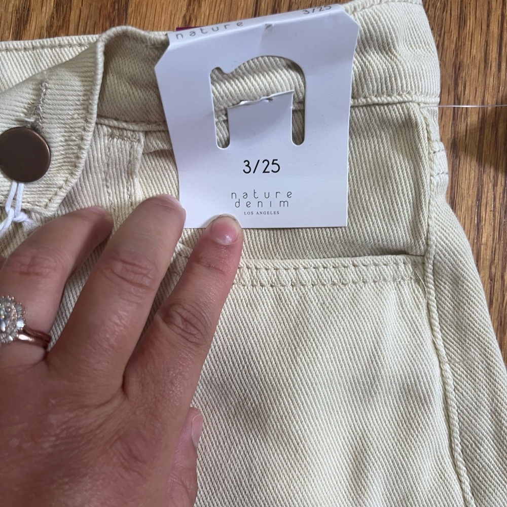 🔥3/$15🔥 NWT Nature Denim Yellow Jeans - Picture 6 of 8